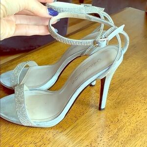 Rhinestone strapy heels 💎💎💎
